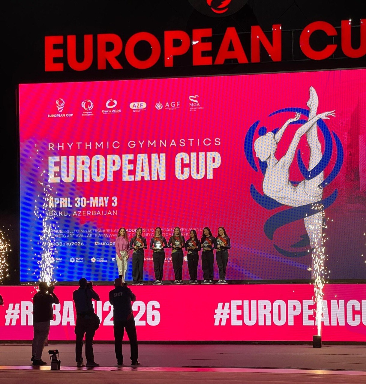 Delegación nacional es galardonada como “Equipo Revelación” en la Copa Europea de Gimnasia Rítmica 2026 en Azerbaiyán